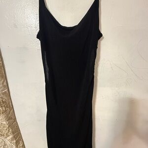 Inspired Hearts Black Strapless Slip Dress